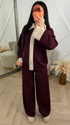 Contrast Two-Piece Set met Ritssluiting