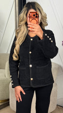 Dames vest met luxe knopen K2667