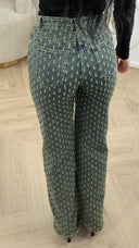 Denim Broek met Structuurdessin – H655-8