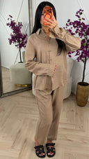 Driedelige set met blouse en top 9193