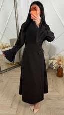 Elegante Abaya Maxi Jurk met Strikdetail