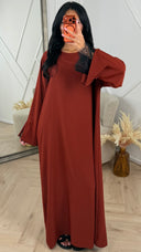 Elegante Maxi Abaya met Kantdetails