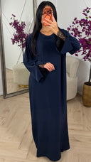 Elegante Maxi Abaya met Kantdetails
