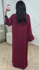 Elegante Maxi Abaya met Kantdetails