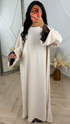 Elegante Maxi Abaya met Kantdetails