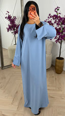 Elegante Maxi Abaya met Kantdetails