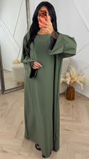 Elegante Maxi Abaya met Kantdetails