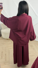 Elegante Two-Piece Set met Blouse en Maxi Rok