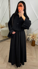 Elegante Two-Piece Set met Blouse en Maxi Rok