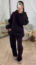 Fleece Two-Piece Hoodie Set met Rits & Steekzakken