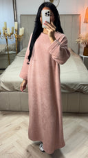 Fluffy Maxi Jurk met Wijde Mouwen