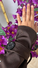 Lange trenchcoat met ceintuur