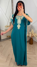 Geborduurde Maxi Kaftan Jurk 5802