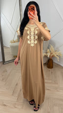 Geborduurde Maxi Kaftan met Luxe Borduursels