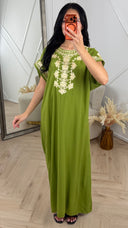 Geborduurde Maxi Kaftan met Luxe Borduursels