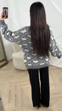 Gebreide Trui met Hartpatroon