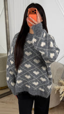 Gebreide Trui met Hartpatroon