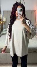 Oversized Terry Cotton T-Shirt
