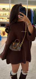 Oversized Gebreide Knit Trui
