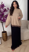 Oversized Trui met Kanten Detail