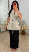 Elegante Gilet met Taillekoord