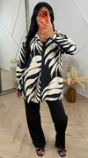 Blouse met Bladerenprint