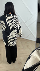 Blouse met Bladerenprint