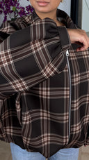 Oversized Checkered Jacket