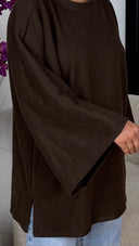 Oversized Stretch Trui met Ronde Hals