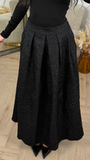 Jacquard Maxi Rok met Plooidetails