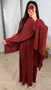 Jersey 2-Piece Abaya met asymmetrische cape