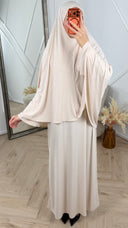 Jersey Khimar Abaya Set – 2 Delig