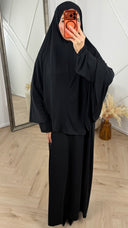 Jersey Khimar Abaya Set – 2 Delig