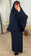 Jersey Khimar Abaya Set – 2 Delig