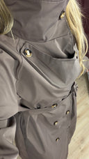 Lange Trenchcoat met Hoge Hals & Ceintuur