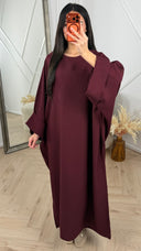 Linenstyle Abaya met wijde mouwen