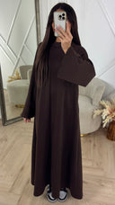 Luxe A-Lijn Maxi Jurk met Hoge Hals