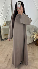 Luxe A-Lijn Maxi Jurk met Hoge Hals