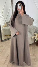 Luxe A-Lijn Maxi Jurk met Hoge Hals