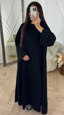 Luxe A-Lijn Maxi Jurk met Hoge Hals