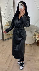 Luxe Faux Leather Trenchcoat met Ceintuur