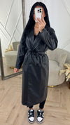 Luxe Faux Leather Trenchcoat met Ceintuur
