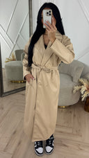 Luxe Faux Leather Trenchcoat met Ceintuur