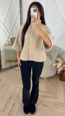 Luxe Gebreid Jasje met Parelknopen