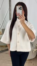 Luxe Gebreid Jasje met Parelknopen