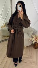 Luxe Rib Trenchcoat met Ceintuur