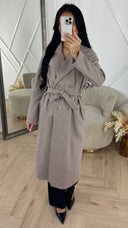Luxe Wool Touch Trenchcoat met Ceintuur