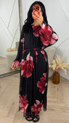 Maxi Jurk met Bloemenprint en Vaste Binnenjurk