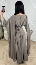 Abaya Jurk met Cape Detail en Kantafwerking