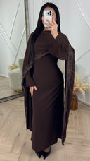 Abaya Jurk met Cape Detail en Kantafwerking